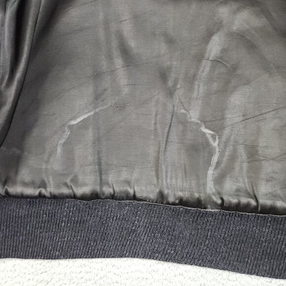 VTG 60s Varsity Wool Leather Bomber Jacket Large Indiana North Posey Viking 1969 - Picture 11 of 14